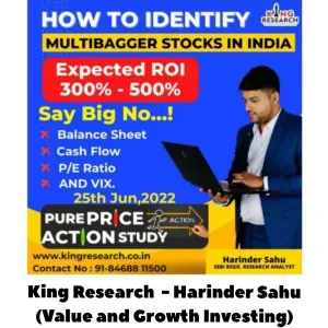 King Research - Harinder Sahu Value and Growth Investing (King Research Academy)