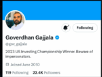 Goverdhan Gajjala Trading Course (2023 US Investing Champion)