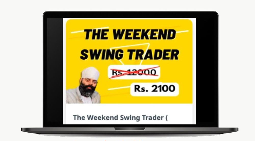Harneet Kharbanda The Weekend Swing Trader ( Trade along with your Job/Business )