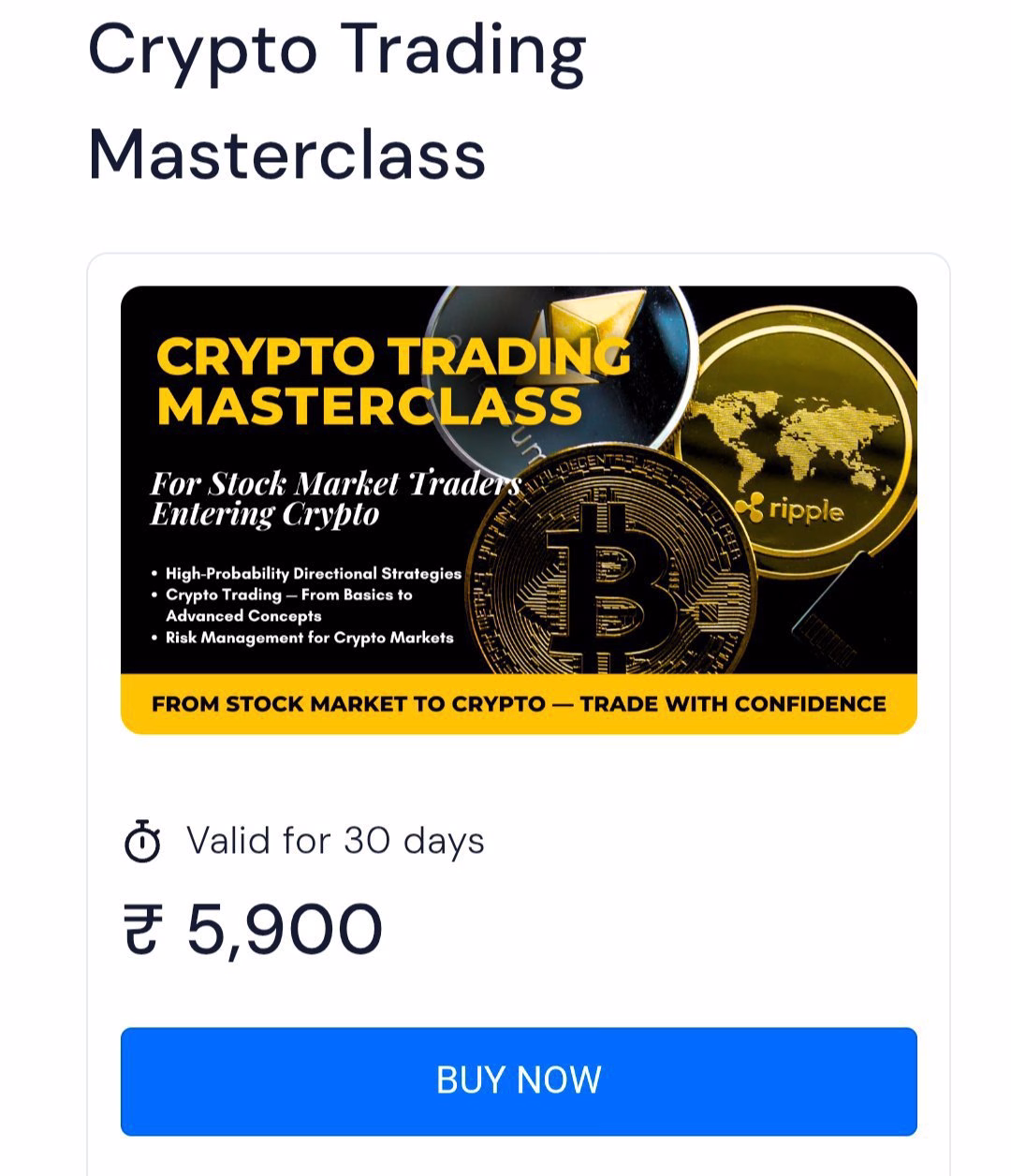 Pivot Call Crypto Trading Masterclass